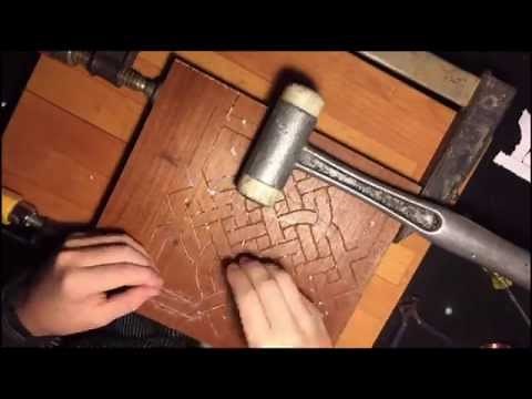 DIY detailed copper wire inlay