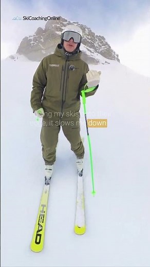 Master Speed Control on Steep Slopes! #learntoski #skiing