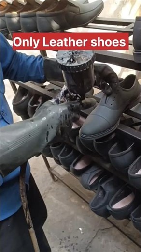 Amazing Leather Shoes Manufacturing 👞 | Indian Shoe Factory #Shorts