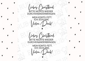 RUB-On Sticker randlos „ liebes Christkind“ glänzend und leicht erhaben A6 - Etsy.de