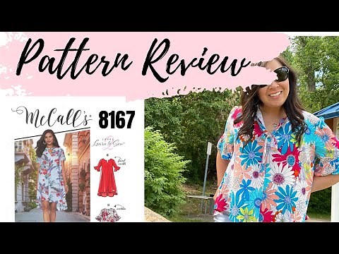 MCCALLS 8167 PATTERN REVIEW, SUMMER DRESS PATTERN REVIEW, SEWN WITH WRINKLY RAYON FLORAL FABRIC.