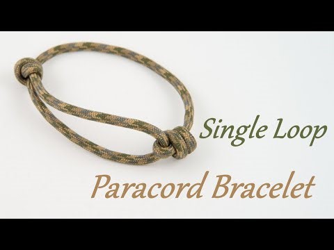 Single Loop Paracord Bracelet