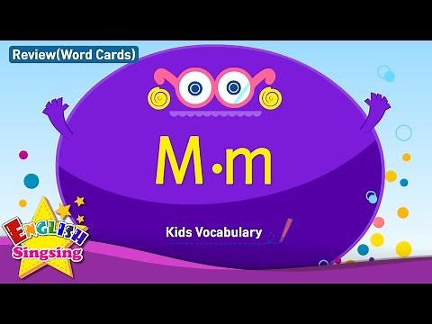 Kids vocabulary compilation - Words starting with M, m - Word cards - review