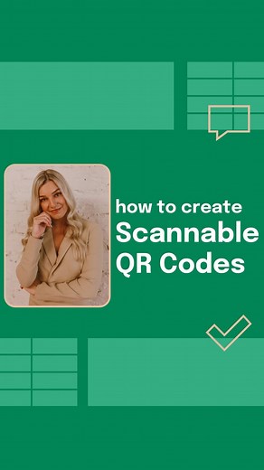 Your Excel Dictionary on Instagram: "Create hundreds of scannable QR codes in seconds. 🤯 Shop courses, shortcut merch, Excel guides, and more using the link in my profile. #excel #exceltips #exceltricks #spreadsheets #corporate #accounting #finance #workhacks #tutorial #sheets"