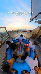 @alexojeda enjoying the World’s FASTEST 6-person water slide in Qatar 🤯🛝 TAG the people you’d try this with! 💦 📸 @alexojeda 📍 Meryal Waterpark, Qatar 🇶🇦 | Amazing Destinations