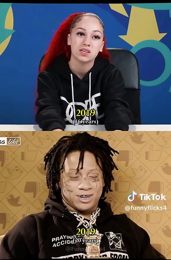 Why Bhad Bhabie can’t stand Trippie Redd#evolution #throughtheyears #fyp #bhadbhabie #trippieredd