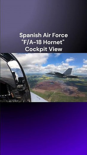 Spanish Air Force "F/A-18 Hornet" Take Off | Cockpit View