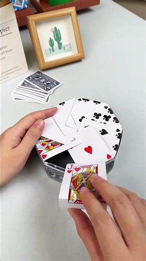 Make a beautiful and practical poker card storage box #handmade #diy