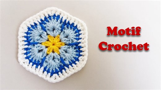 How to Crochet a Motif for Beginners | Motif Crochet Tutorial