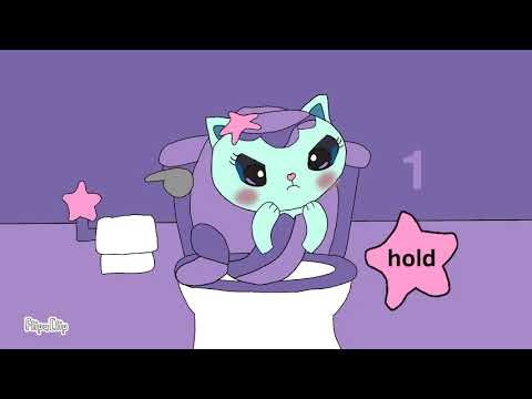 mercat’s poo poo time interactive video!#animation❤️