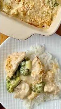 So cheesy and delicious. Chicken Divan #cooking #dinner #food #foodie #chicken #broccoli #supper