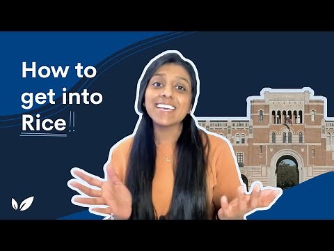 How to get into Rice