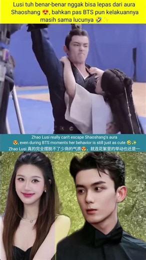 Zhao Lusi 再次在幕后展现出活泼可爱的一面 🥰✨ #zhaolusi #chinesedrama #rosyzhao #cdrama #wulei #wuleidrama