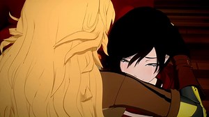 Let's just appreciate how Ruby's first reaction after seeing her sister was to apologize because she thought she'd hurt Yang by leaving. Then Yang's first reaction to Ruby was to respond to the last thing Ruby said to her before she left. Then both sisters invited Weiss into their hug because they're her real family. And it really pulls the scene together by playing Gold in the background. -Nolan Source: RWBY Vol.5 Ch. 6 Watch for Free: http://roosterteeth.com/episode/rwby-volume-5-6ulihl23hns98