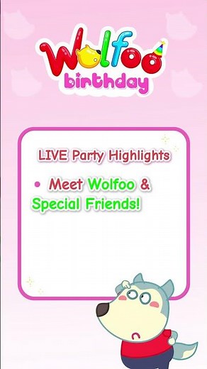 This July 20, join Wolfoo LIVE for 24 hours of games, surprises, and a BIG birthday party!