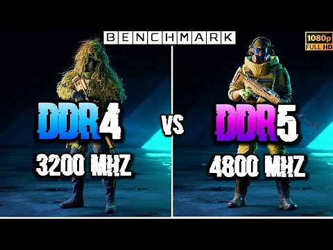 DDR4 3200 MHz RAM vs DDR5 4800 MHz RAM // Test in 9 Games // 1080p // Benchmark