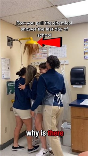 The Truth Behind That Weird Shower in Science Class #DidYouKnow #ScienceFacts #Shorts