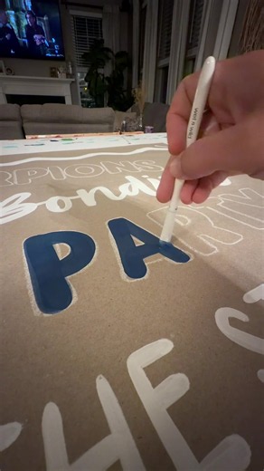 Lettering… it’s as mesmerizing as it looks! . . . . #handpaintedbanner #paintedbanner #bannerpainting
