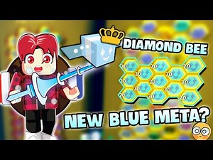The Truth About The New META BLUE With DIAMOND BEE In Bee Swarm Simulator! - Roblox