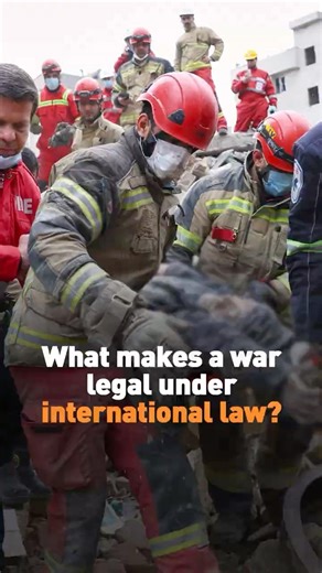 What makes a war legal under international law?