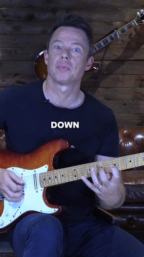 If you want your picking and fretting hand to finally sync up, practice accents with triplets 🎶 Start on one string and play steady triplets, keeping the accent moving between downstrokes and upstrokes. That’s where the real challenge (and progress) happens. As you build control, add a second string, but never lose the accents. Those accents are what force both hands to line up in time. Comment GIFT to get access to our free alternate picking course! 🎸🙌 #GuitarPractice #AlternatePicking #Guit