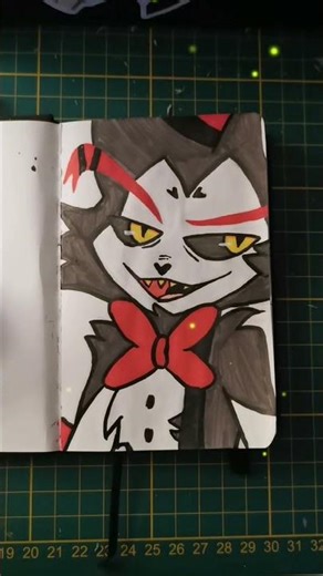 husk 🐱❤️♠️♦️🃏#drawing#hazbinhotel #husk