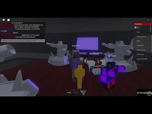 Roblox Transformers! Short scene of Megatron, Baricade, and Starscream