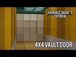 4x4 Vault Door | Minecraft 1.21 Redstone Tutorial