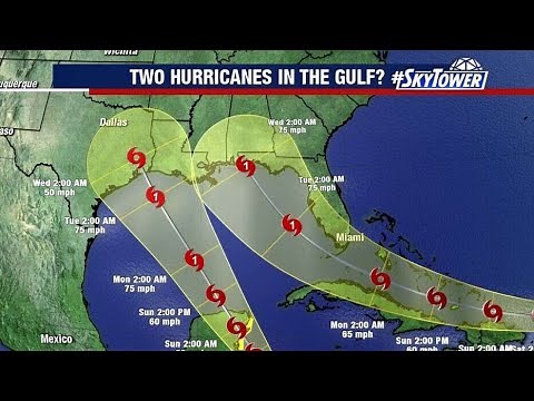 Tropical Storm Laura forms; two hurricanes in the Gulf of Mexico?