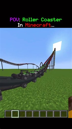 Pov: Roller Coaster in Minecraft... 😭😱