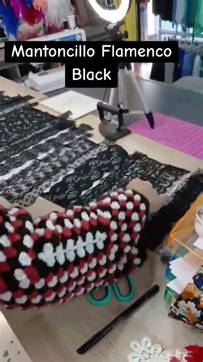 Flamenco shawl in black 💜 Place your orders at ☎️ 682423294