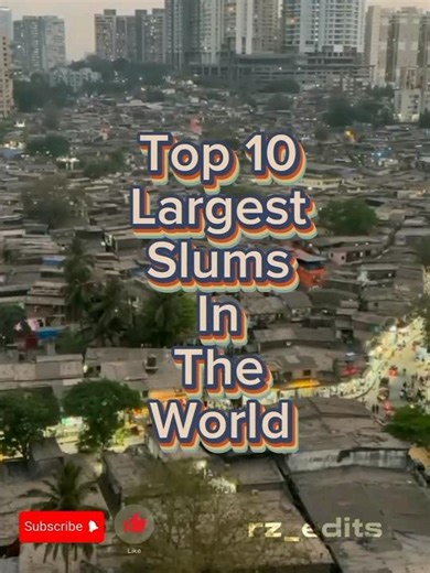 Top 10 Largest Slums In The World #top10 #slums #world #trending #viral #ytshorts #shorts