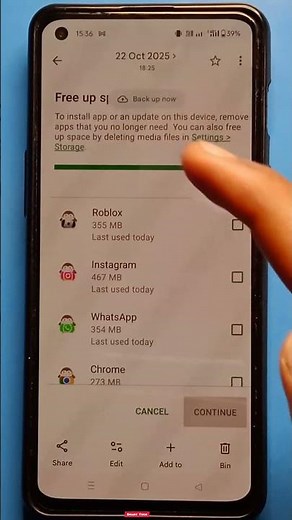 How to fix google play store free up space to install problem | not enough space problem play store