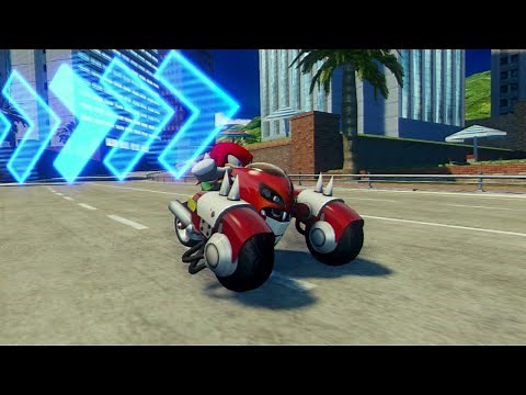 Sonic & All-Stars Racing Transformed (PS3) Knuckles Racing In OutRun Bay (Expert)