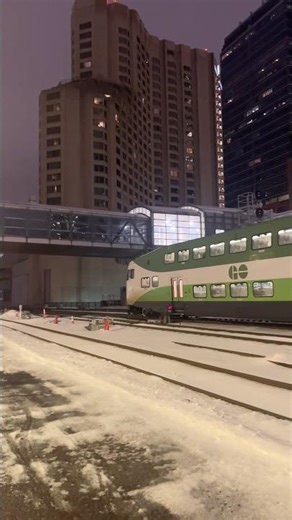 Westbound GO Train Departing Union Station | Under the CN Tower