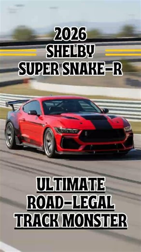 2026 Shelby Super Snake-R: Most Aggressive Super Snake Ever #ShelbySuperSnakeR #AmericanMuscle