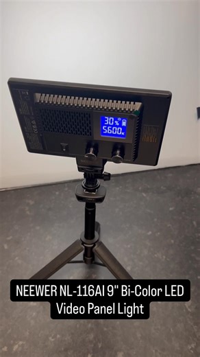 Neewer NL116AI 9” LED panel light - a godsend for the darkroom and low light video work.