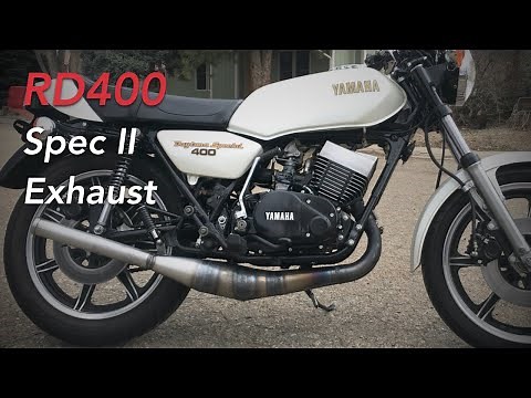 1979 Yamaha RD400 Daytona Special Spec II Exhaust Refinishing With VHT Header Paint -- BIG SURPRISE!