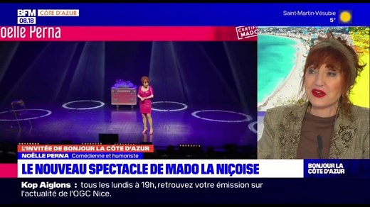 💬 "Un bonheur de partager la scène avec d'autres artistes" 🪄Noëlle Perna de retour avec le spectacle "Mado fait son cabaret" à Nice. 📺BFM Côte d'Azur/ 23-11-2023 | Noëlle Perna Fan Club