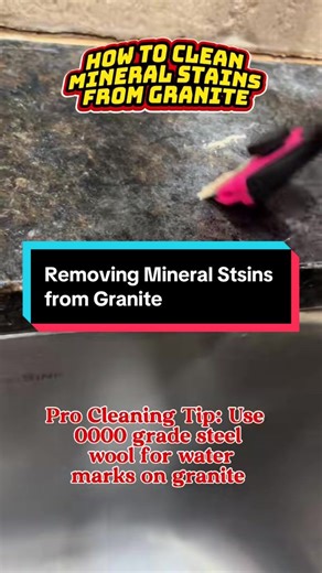 How to Remove Mineral Stains from Granite Surfaces