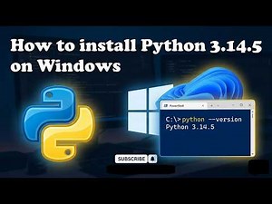 How to install Python 3.14.5 on Windows