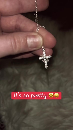A beautiful cross & crown necklace that does NOT tarnish #crossandcrownnecklace #necklace #jewelry #christian #christiantiktok