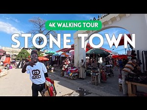Stone Town Zanzibar 4K Walk | Historic Alleys and Coastal Charm Walking Tour