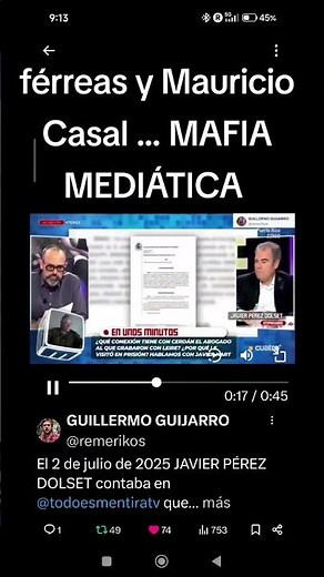Ferreras and Mauricio Casals: Media Mafia, as told on the show Todo es Mentira