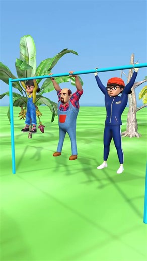 Pull-Up Competition | ANIMATION #animation #scaryteacher3d #funny #shorts