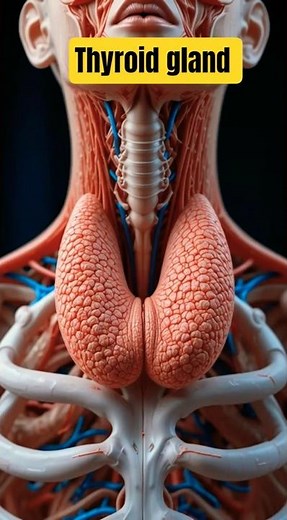 Thyroid Gland Explained: How It Controls Your Metabolism #science #shorts​ #biology