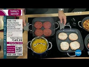 Curtis Stone 10piece DuraPan Stacking Cookware Set