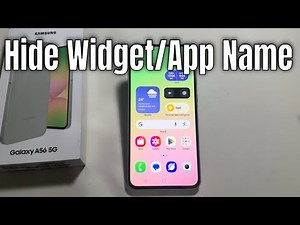How to remove app name from home screen Samsung | Hide widget level
