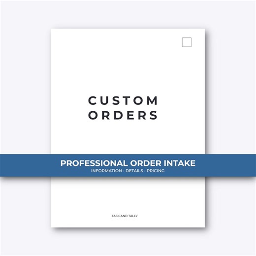 Custom Order Form Template | Printable PDF - Etsy UK