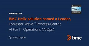 We're thrilled to share we've been named a Leader in the Forrester Wave™: Process-Centric AI For IT Operations (AIOps), Q2 2023 report. | BMC Software
